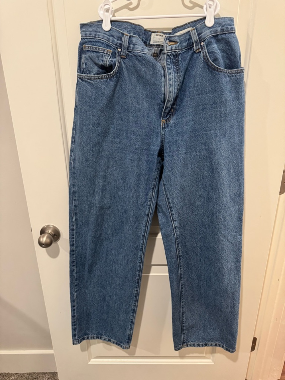Cotton On woMen's Mid-Blue Relaxed Jeans